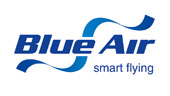 Blu Air lowcost airline company logo