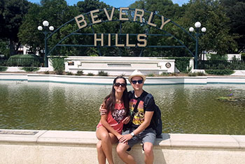 Beverly Hills, Янита и Юлиян на Work and Travel USA