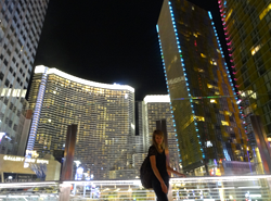 Мария във Las Vegas повреме на студентската и бригада